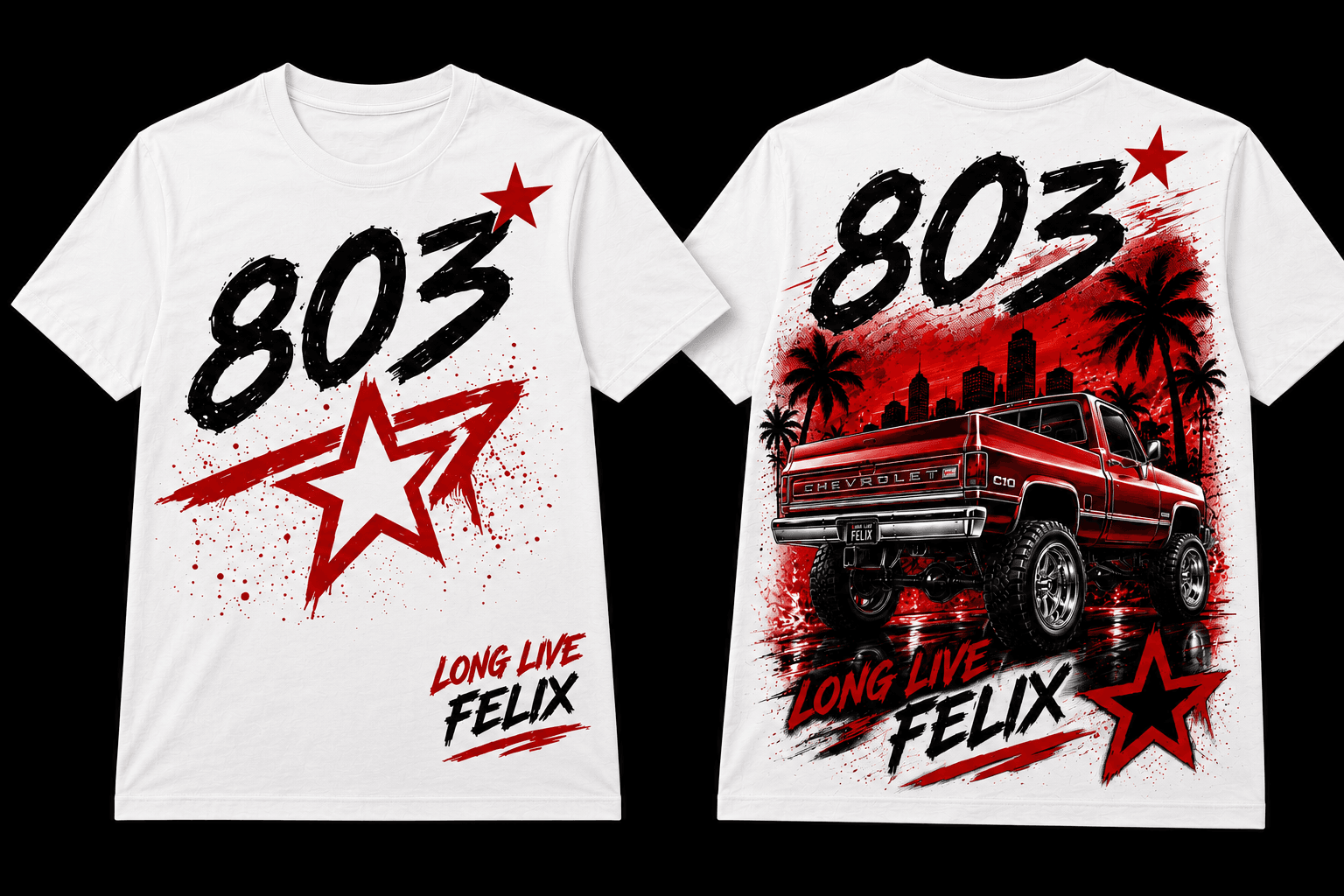 White LLF Tee front